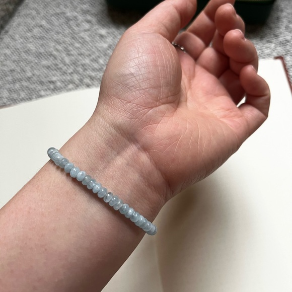 Aquamarine bead bracelet - Picture 3 of 4